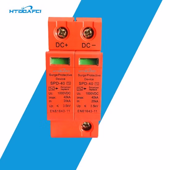 Dispositif de protection contre les surtensions SPD de l'énergie du parafoudre DC d'alimentation d'usine 40ka