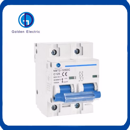 Disjoncteur DC MCB de bonne qualité, disjoncteur Miniature 125AMP 1p/2p/4p PV