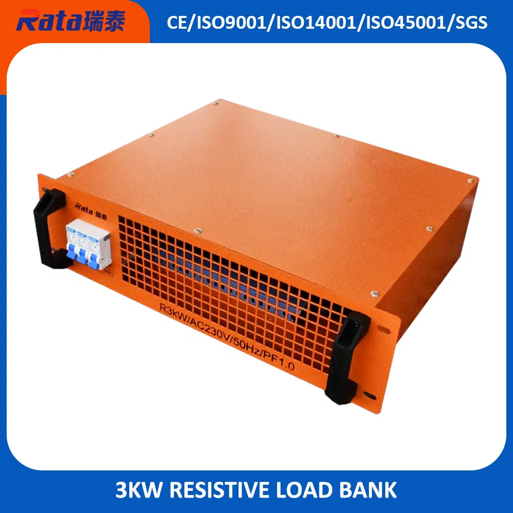 Banque de charge montée en rack factice 4kw AC/DC pour centre de données/UPS